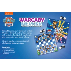 GRA PLANSZOWA PSI PATROL WARCABY MŁYNEK 2w1 STRATEGICZNA TREFL 02798