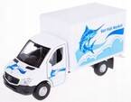 MERCEDES-BENZ SPRINTER CARGO BOX BIAŁY SAMOCHÓD MODEL WELLY 1:34