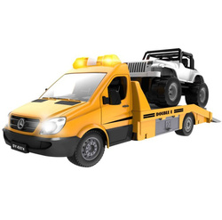 MERCEDES SPRINTER LAWETA ZDALNIE STEROWANA Z SAMOCHODEM TERENOWYM 1:18