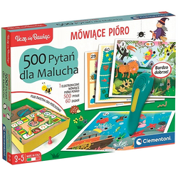 PIÓRO MÓWIĄCE 500 PYTAŃ DLA MALUCHA INTERAKTYWNA GRA EDUKACYJNA CLEMENTONI