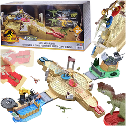 JURASSIC WORLD ARENA WALKI DINOZAURÓW 6 FIGUREK I SZKIELET