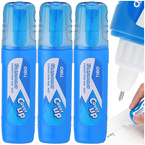 KOREKTOR W DŁUGOPISIE PIÓRZE METALOWA KOŃCÓWKA SZKOLNY 12 ml DELI - 3 szt.