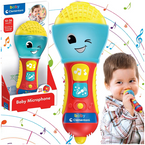MIKROFON DLA DZIECI MUZYCZNY INTERAKTYWNY ŚWIATŁO DŹWIĘK CLEMENTONI
