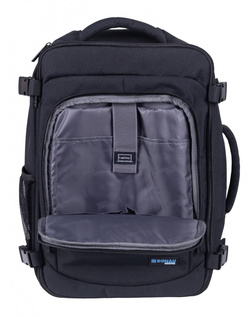 PLECAK NA LAPTOPA DONAU TRAVEL WARSAW 23L USB+KABEL CZARNY NIEPRZEMAKALNY