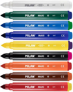 FLAMASTRY MAZAKI PISAKI MAXI GRUBE MAGICZNE ZMIANIAJĄ KOLOR 10 szt. MILAN