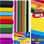 BIBUŁA MARSZCZONA ASTRA SZKOLNA 10 KOLORÓW 50x200 CM ARTYSTYCZNA