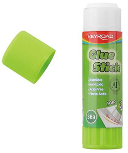 KLEJ W SZTYFCIE 36g KEYROAD PVP BIAŁY ZMYWALNY BIUROWY SZKOLNY - 2 szt.