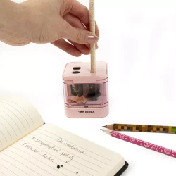 TEMPERÓWKA ELEKTRYCZNA PODWÓJNA KIDEA 2 GRUBOŚCI PASTELOWA RÓŻOWA