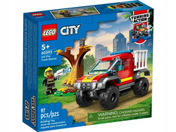LEGO CITY WÓZ STRAŻACKI MISJA RATUNKOWA -  97 KLOCKÓW 60393
