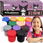 FARBY PLAKATOWE KUROMI 12 INTENSYWNYCH KOLORÓW  x 20 ml ST. MAJEWSKI