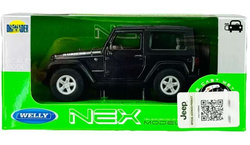 JEEP WRANGLER RUBICON 2007 CZARNY METALOWY SAMOCHODZIK KOLEKCJONERSKI WELLY