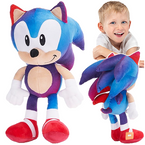 SONIC THE HEDGEHOG JEŻ PLUSZAK MASKOTKA MIŁA W DOTYKU 30cm NIEBIESKO-FIOLET