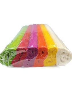 KREPINA BIBUŁA MARSZCZONA 6 ŻYWYCH INTENSYWNYCH KOLORÓW 25x150 cm 90g