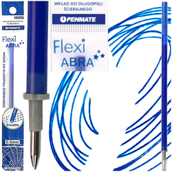 DŁUGOPIS ŚCIERALNY PENMATE FLEXI ABRA KACZKA 0.5mm NIEBIESKI + 3 WKŁADY