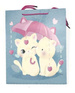 TORBA PREZENTOWA TOREBKA KOTKI KOTY SZEROKIE DNO 26x32x20 CM