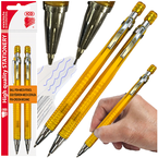 DŁUGOPIS I OŁÓWEK AUTOMATYCZNY 2w1 ICO GOLF 0.5mm HB ŻÓŁTY