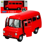 NYSA 522 METALOWY SAMOCHODZIK MODEL Z EPOKI PRL WELLY 1:34 CZERWONY