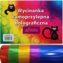 WYCINANKA SAMOPRZYLEPNA HOLOGRAFICZNA SFINKS A4