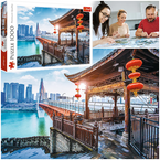 PUZZLE 1000 EL. CHONGQPING CHINY KRAJOBRAZ WIDOK MOST UKŁADANKA TREFL 10721