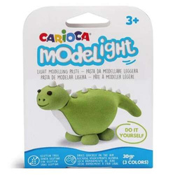 CIASTOLINA CARIOCA MASA PLASTYCZNA DINOZAUR DO ULEPIENIA 30g MODELIGHT