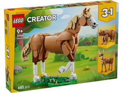 LEGO CREATOR 3w1 PIĘKNY KOŃ NIEDŹWIEDŹ JELEŃ ZWIERZĘTA KLOCKI 685 EL. 31166