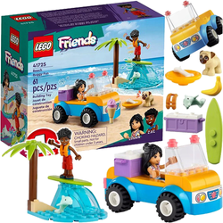 LEGO FRIENDS ZABAWA Z ŁAZIKIEM PLAŻOWYM PIES SAMOCHÓD KLOCKI 61 EL. 41725