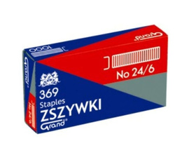 ZSZYWKI BIUROWE 24/6 1000 SZTUK GRAND KW TRADE