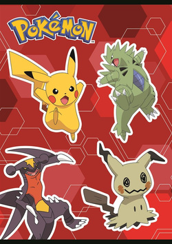 ZESZYT SZKOLNY A5 KRATKA 32 KARTKI 70g LAMINOWANY POKEMON PIKACHU - 3 szt.