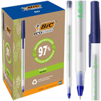 DŁUGOPIS ECO ROUND STIC NIEBIESKI 1mm SZKOLNY BIUROWY BIC - 60 sztuk