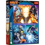 PUZZLE NARUTO SHIPPUDEN 2x200 EL NINJA Z WIOSKI UKRYTEGO LIŚCIA TREFL 13333