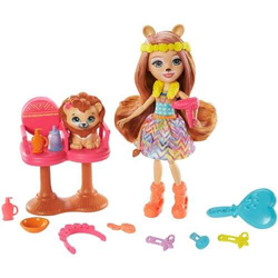ENCHANTIMALS LALKA LACEY SALON FRYZJERSKI LEW MALOWANIE STYLIZACJA FRYZUR
