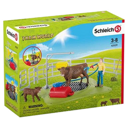 SCHLEICH FARM WORLD MYJNIA DLA BYDŁA STACJA DO MYCIA KRÓW FIGURKI 42529