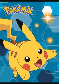 ZESZYT SZKOLNY A5 3 LINIA 16 KARTEK POKEMON PIKACHU LAMINOWANY MAJEWSKI