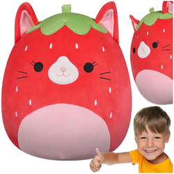 SQUISHMALLOWS MASKOTKA MIĘKKA PLUSZOWA PRZYTULANKA 20cm - KOTEK OLMA