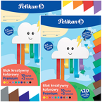 BLOK A4 KOLOROWY KREATYWNY PREMIUM 10 KARTEK 120g PELIKAN - 2 sztuki