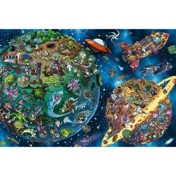 PUZZLE TREFLIKI W KOSMOSIE 100 EL. UKŁADANKA DLA DZIECI TREFL 16496