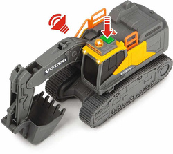 KOPARKA GĄSIENICOWA VOLVO POJAZD BUDOWLANY ŚWIATŁO DŹWIĘK RUCHOME ELEMENTY