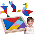 GRA LOGICZNA UKŁADANKA DREWNIANA TANGRAM POMYSŁOWY SKRZAT ASKATO