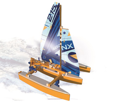 KLOCKI KONSTRUKCYJNE MECHANICS PŁYWAJĄCY KATAMARAN LABORATORIUM MECHANIKI