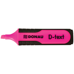ZAKREŚLACZ MARKER FLUORESCENCYJNY ŚCIĘTY DONAU D-TEXT FLUO RÓŻOWY