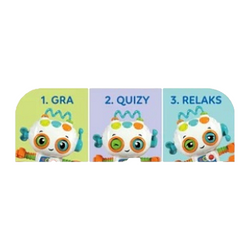 ZABAWKA INTERAKTYWNA ROBOT BOBO EDUKACYJNY CLEMENTONI BABY MÓWIĄCY ŚWIECĄCY