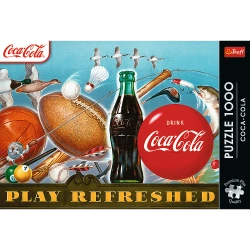 PUZZLE 1000 ELEMENTÓW COCA-COLA: CHWILA ORZEŹWIENIA UKŁADANKA TREFL 12101