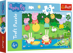 PUZZLE 60 ELEMENTÓW ŚWINKA PEPPA WAKACYJNA PRZYGODA UKŁADANKA TREFL 17326