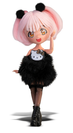 LALKA GOLDEN DIVA HELLO KITTY MANGA MODA JAPOŃSKA PRZEGUBOWA RÓŻOWA