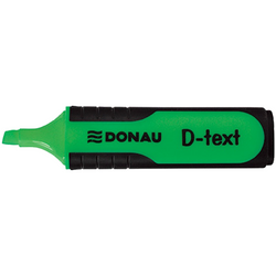 ZAKREŚLACZ MARKER FLUORESCENCYJNY ŚCIĘTY DONAU D-TEXT FLUO ZIELONY