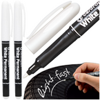 MARKER PISAK FLAMASTER PERMANENTY OKRĄGŁY BIAŁY 1,2mm CENTROPEN - 2 szt.