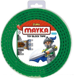 TAŚMA DO KLOCKÓW 2M PODWÓJNA ZIELONA ZURU MAYKA