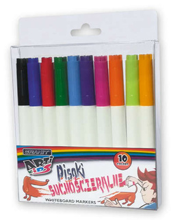 MARKERY MAZAKI GRANIT PISAKI SUCHOŚCIERALNE 10 KOLORÓW DO BIAŁYCH TABLIC
