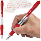 DŁUGOPIS AUTOMATYCZNY OLEJOWY WKŁAD PILOT SUPER GRIP ERGONOMICZNY CZERWONY