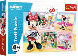 PUZZLE 60 ELEMENTÓW UROCZA MYSZKA MINNIE UKŁADANKA - 17360 TREFL